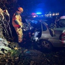 MG: homem morre em batida frontal na BR-262 - CBMMG/Divulga&ccedil;&atilde;o