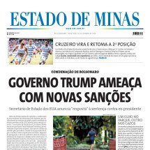 Capa impressa do Estado de Minas de 16/9/2025