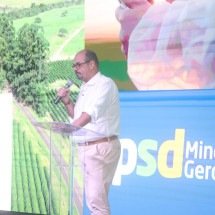 Simões participa de evento de filiação do PSD; Pacheco não compareceu - Marcos Vieira/EM/D.A Press