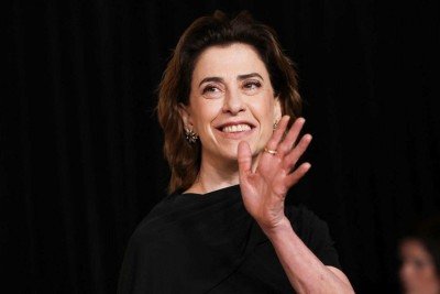 Fernanda Torres na recepção da Academia de Artes e Ciências Cinematográficas para os indicados ao 97º Oscar em Los Angeles, EUA, em 25 de fevereiro de 2025 -  (crédito: Reuters/Folhapress)