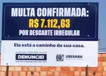 São 30 placas indicando multas -  (crédito: Redes Sociais/Divulgação)