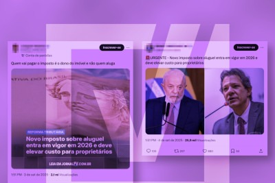 A reforma tributária trará novidades significativas para o setor de aluguel -  (crédito: Reprodução/Comprova)