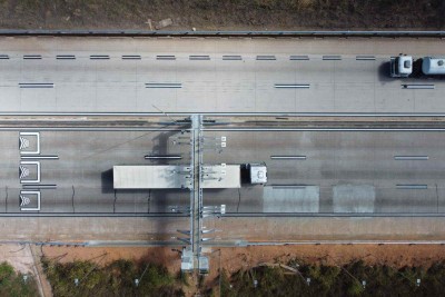 Pedágios sem cancela foram instalados na BR-381
     -  (crédito: Leandro Couri/EM/D.A Press)