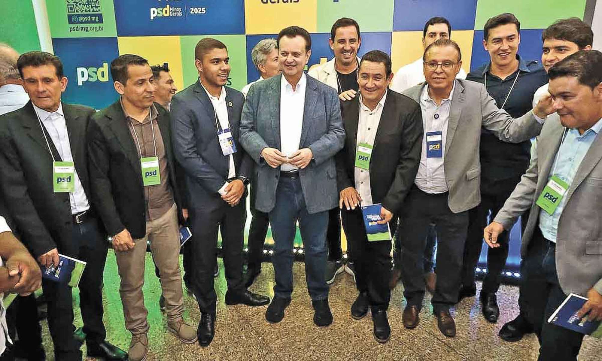 Presidente nacional do PSD, Gilberto Kassab participa de encontro do partido com prefeitos mineiros -  (crédito: Marcos Vieira/EM/D.A Press )