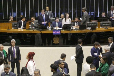 Sessao para votacao da PEC 3/21, que altera prerrogativas parlamentares, no plenario da Câmara dos Deputados, em 16/9/2025 -  (crédito: FATIMA MEIRA/Agencia Enquadrar/Folhapress)