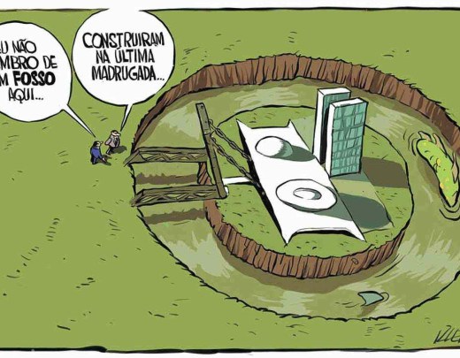 Eu não lembro de um fosso aqui -  (crédito: Kleber)
