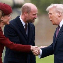 Donald Trump elogia Kate Middleton durante visita ao Reino Unido - AFP