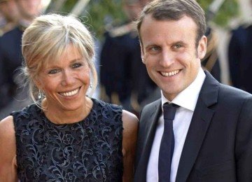Brigitte e Emmanuel Macron -  (crédito: AFP)