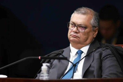 O ministro Flávio Dino, do STF, durante julgamento do núcleo crucial da trama golpista -  (crédito: Luiz Silveira/STF)