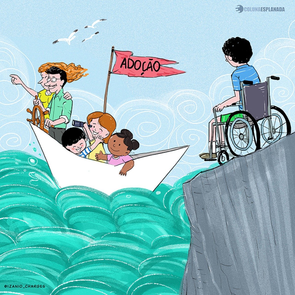 Charge por @izanio_charges -  (crédito: @izanio_charges)