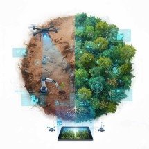 A IA e a possível revolução na restauração ecológica - imagem gerada por inteligência artificial/acervo do jornal Estado de Minas