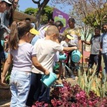 Primeiro jardim de chuva do Barreiro é inaugurado - Aline Pereira/PBH