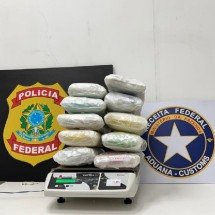 Mulher é presa com 12 quilos de skunk em Confins - PF