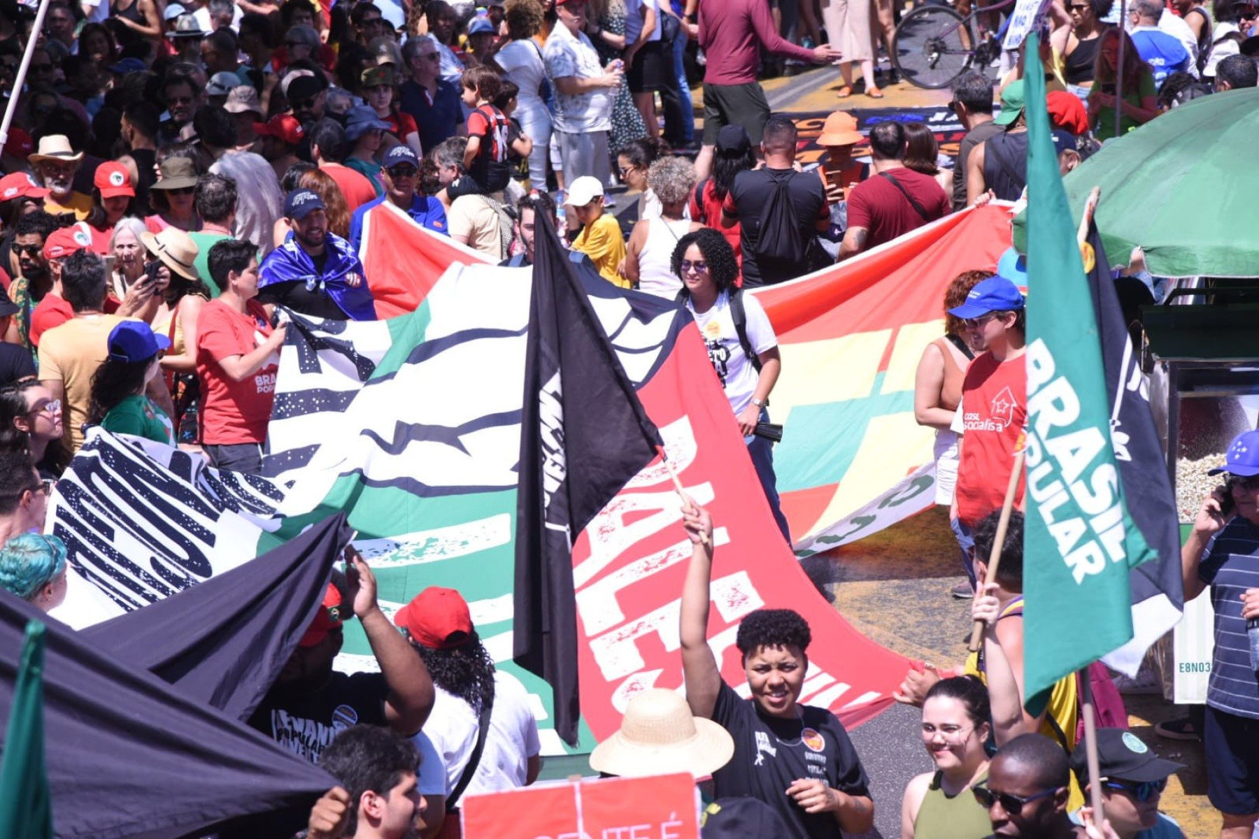 Protesto faz parte de mobilização nacional contra propostas em tramitação no Congresso Nacional-Gladyston Rodrigues/Em/D.A Press
