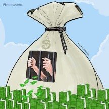 Detento custa ao Brasil 1,5 salário mínimo por mês - @izanio_charges