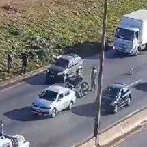 Acidente com moto complica o trânsito do Anel Rodoviário nesta segunda (22) - Reprodução/BHTrans