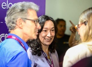 Romeu Zema e Mar&iacute;lia Melo, secret&aacute;ria estadual de Meio Ambiente -  (crédito: Leandro Couri/EM/D.A Press)