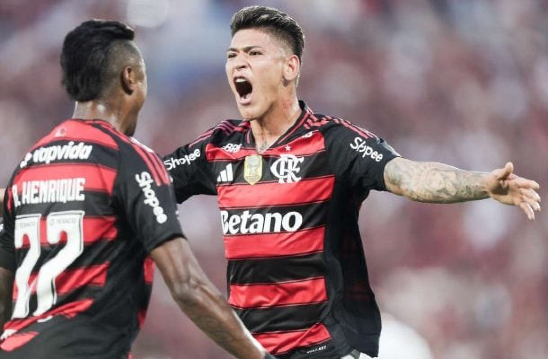 Carrascal celebra primeiro gol e estreia como titular pelo Flamengo