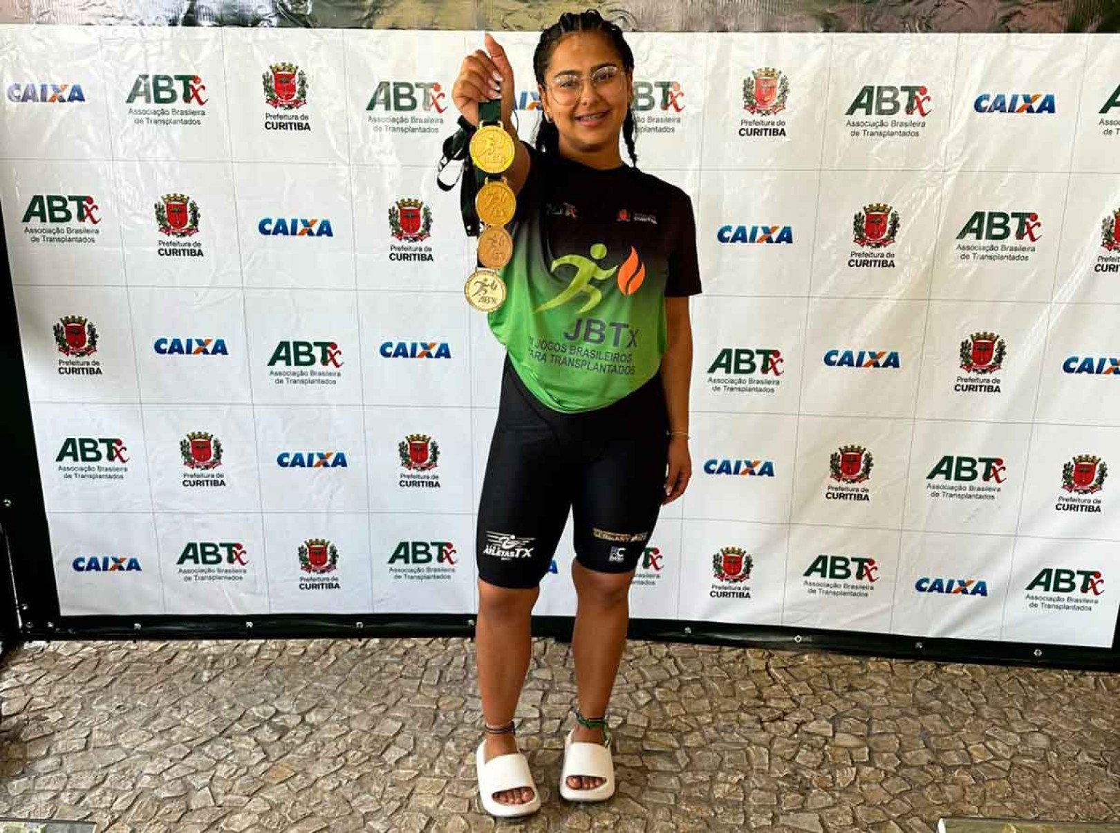 Maria Eduarda Porto, a Duda conquistou quatro medalhas de ouro nos Jogos Brasileiros de Transplantados -  (crédito: Organização dos Jogos Brasileiros de Transplantados/Divulgação)