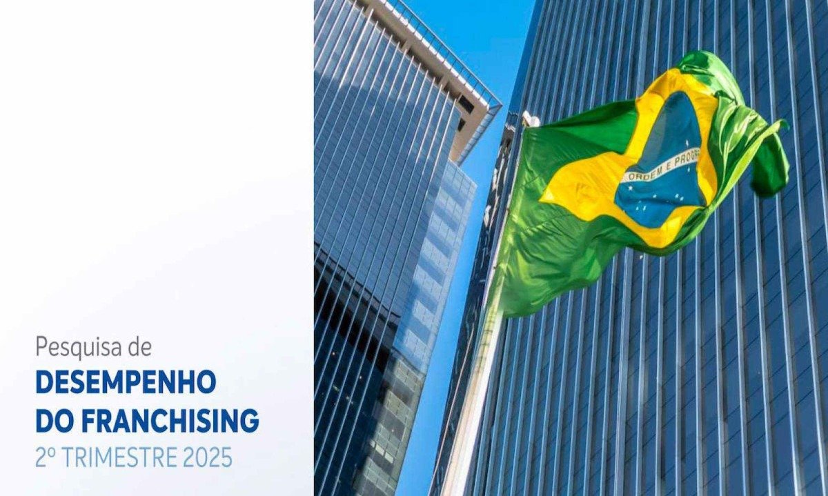 Tela inicial de estudo sobre desempenho do franchising no Brasil -  (crédito: Reprodução)