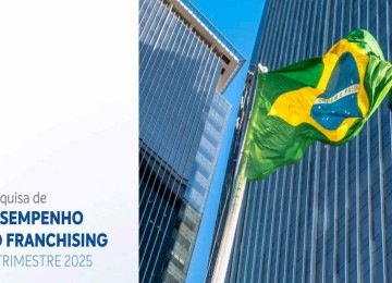 Tela inicial de estudo sobre desempenho do franchising no Brasil -  (crédito: Reprodução)