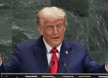 Trump elogiou Lula durante discurso na ONU -  (crédito: AFP)