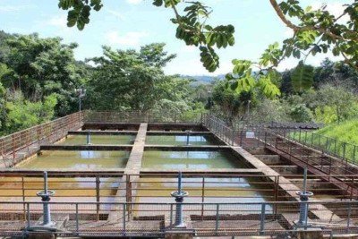 A ETA Pureza, designada para abastecer  60 bairros, reduziu a vazão de 130 l/s para 94 l/s, mesmo com a captação emergencial em agosto -  (crédito: Arquivo/Saae Itabira)