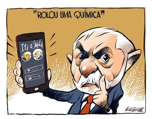 'Rolou uma química' -  (crédito: Kleber)