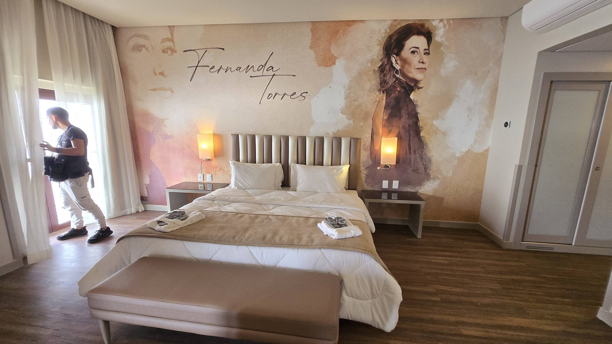 Fernanda Torres é a homenageada em uma das suítes premium do resort paraense-Carlos Altman/EM