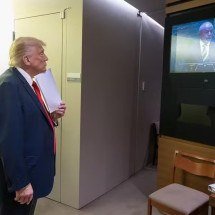 ONU divulga foto de Donald Trump assistindo discurso de Lula - UN Photo / Mark Garten