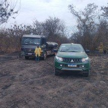 MG: Incêndio atinge Parque Nacional Cavernas do Peruaçu - Corpo de Bombeiros/divulgação