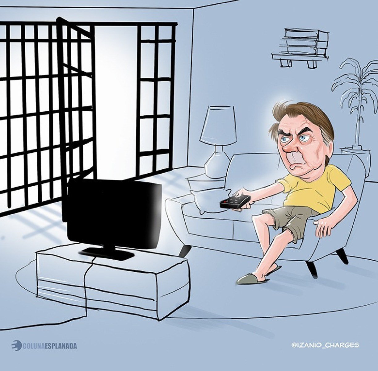 Charge por @izanio_charges -  (crédito: @izanio_charges) Charge por @izanio_charges -  (crédito: @izanio_charges)