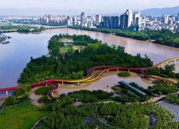 Primeira cidade-esponja foi desenvolvida na China -  (crédito: Turenscape/Divulgação)