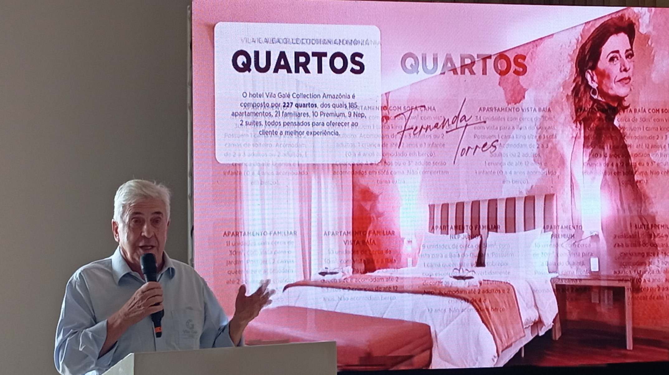  Presidente da Rede Vila Galé, Jorge Rabelo, faz uma homenagem às mulheres no resort da Amazônia     