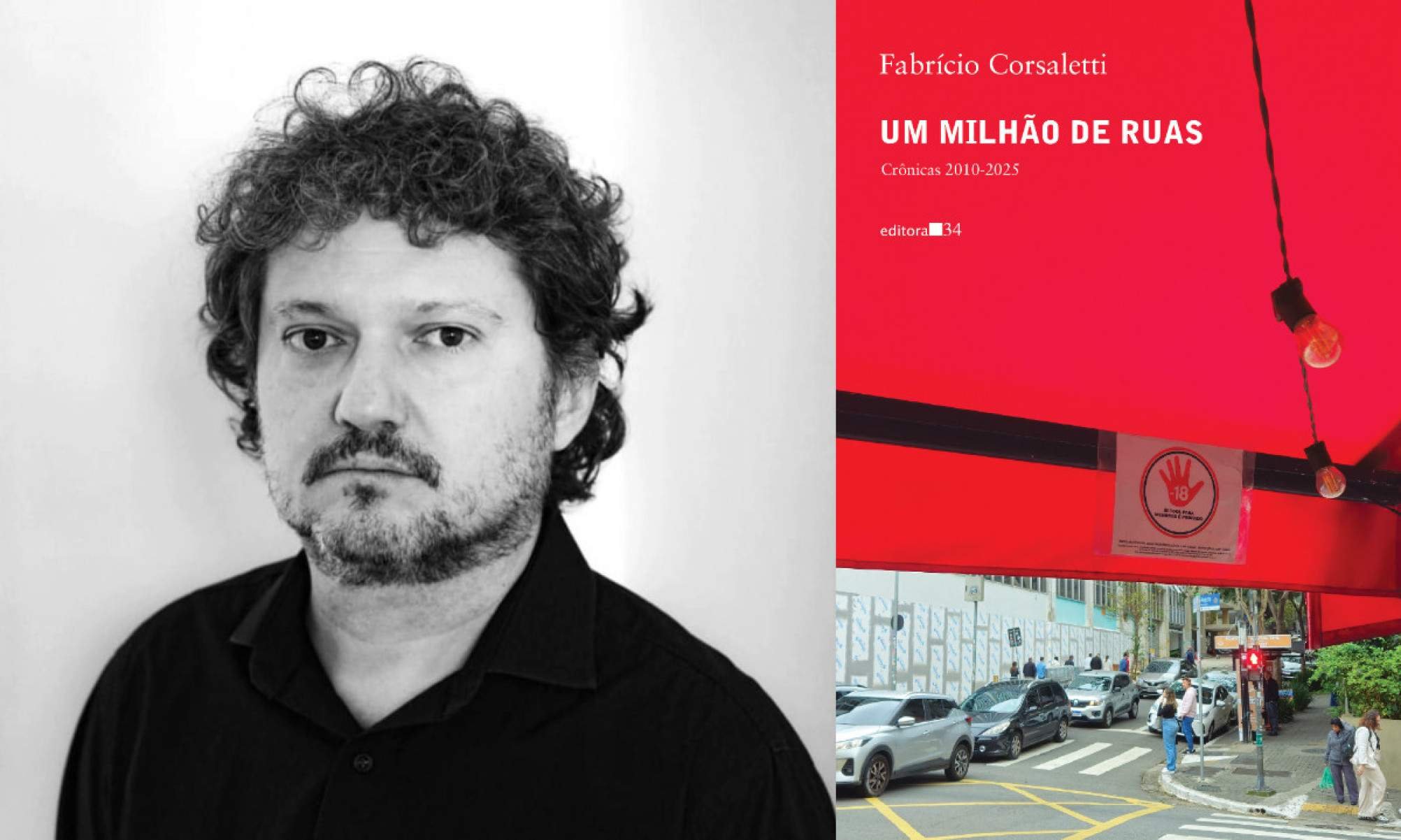 O escritor Fabrício Corlasetti