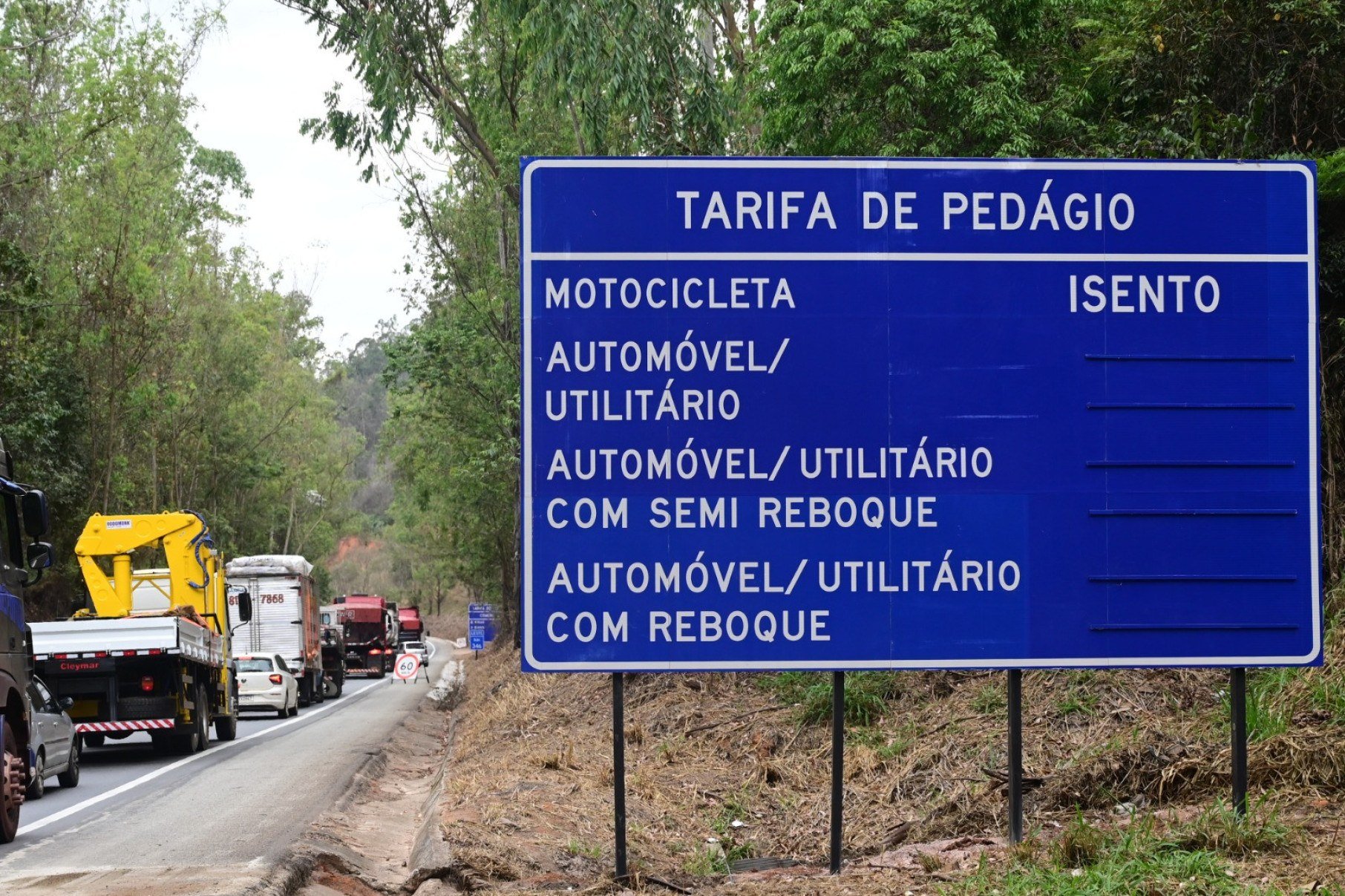 Motociclistas estão isentos da cobrança-Leandro Couri/EM/D.A.Press