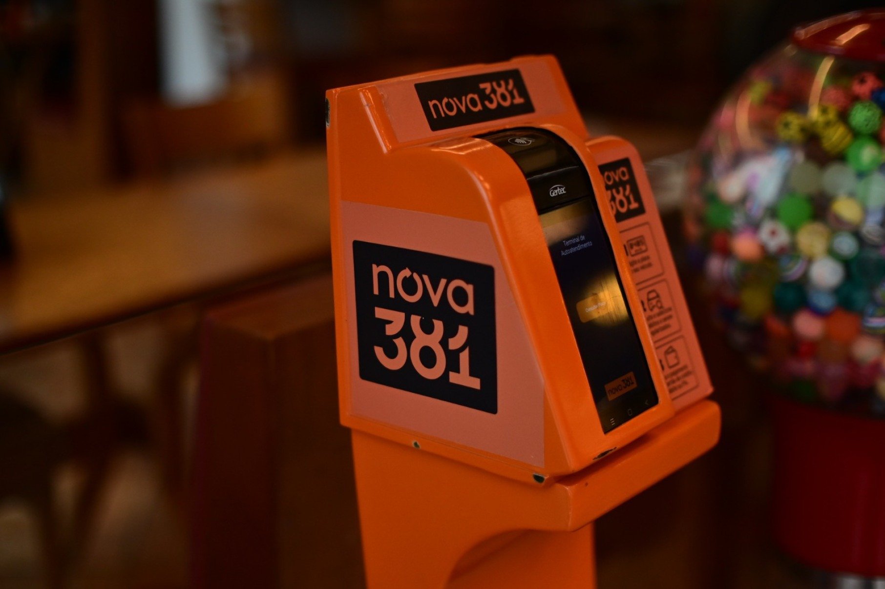 Totem para pagamento -Leandro Couri/EM/D.A.Press
