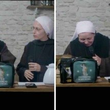 Freira cai no riso com pergunta da web e vira meme: ‘O povo repara em tudo’ - Reprodução