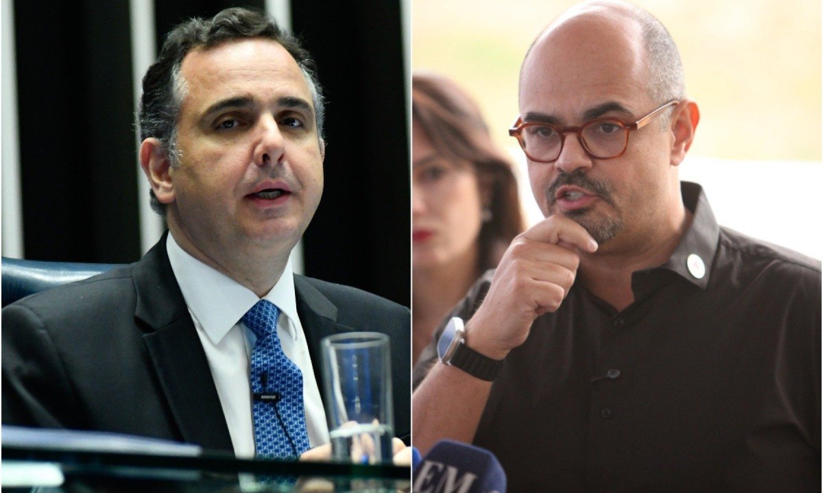 "Pacheco age como quem ignora que as conversas do PSD, em nível estadual e nacional, com Simões estariam bem avançadas" -  (crédito: Geraldo Magela/Agência Senado e Edésio Ferreira/EM/D.A Press)