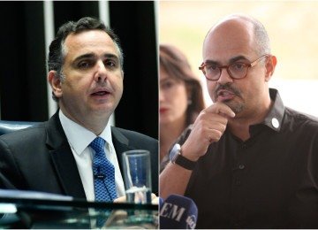 "Pacheco age como quem ignora que as conversas do PSD, em nível estadual e nacional, com Simões estariam bem avançadas" -  (crédito: Geraldo Magela/Agência Senado e Edésio Ferreira/EM/D.A Press)
