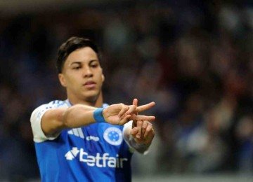 Artilheiro do Cruzeiro, Kaio Jorge é um dos possíveis nomes na lista do técnico Ancelotti para os amistosos da Seleção Brasileira -  (crédito: Alexandre Guzanshe/EM/D.A. Press)
