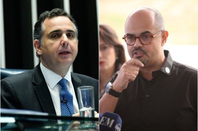 "Pacheco age como quem ignora que as conversas do PSD, em n&iacute;vel estadual e nacional, com Sim&otilde;es estariam bem avan&ccedil;adas" -  (crédito: Geraldo Magela/Ag&ecirc;ncia Senado e Ed&eacute;sio Ferreira/EM/D.A Press)
