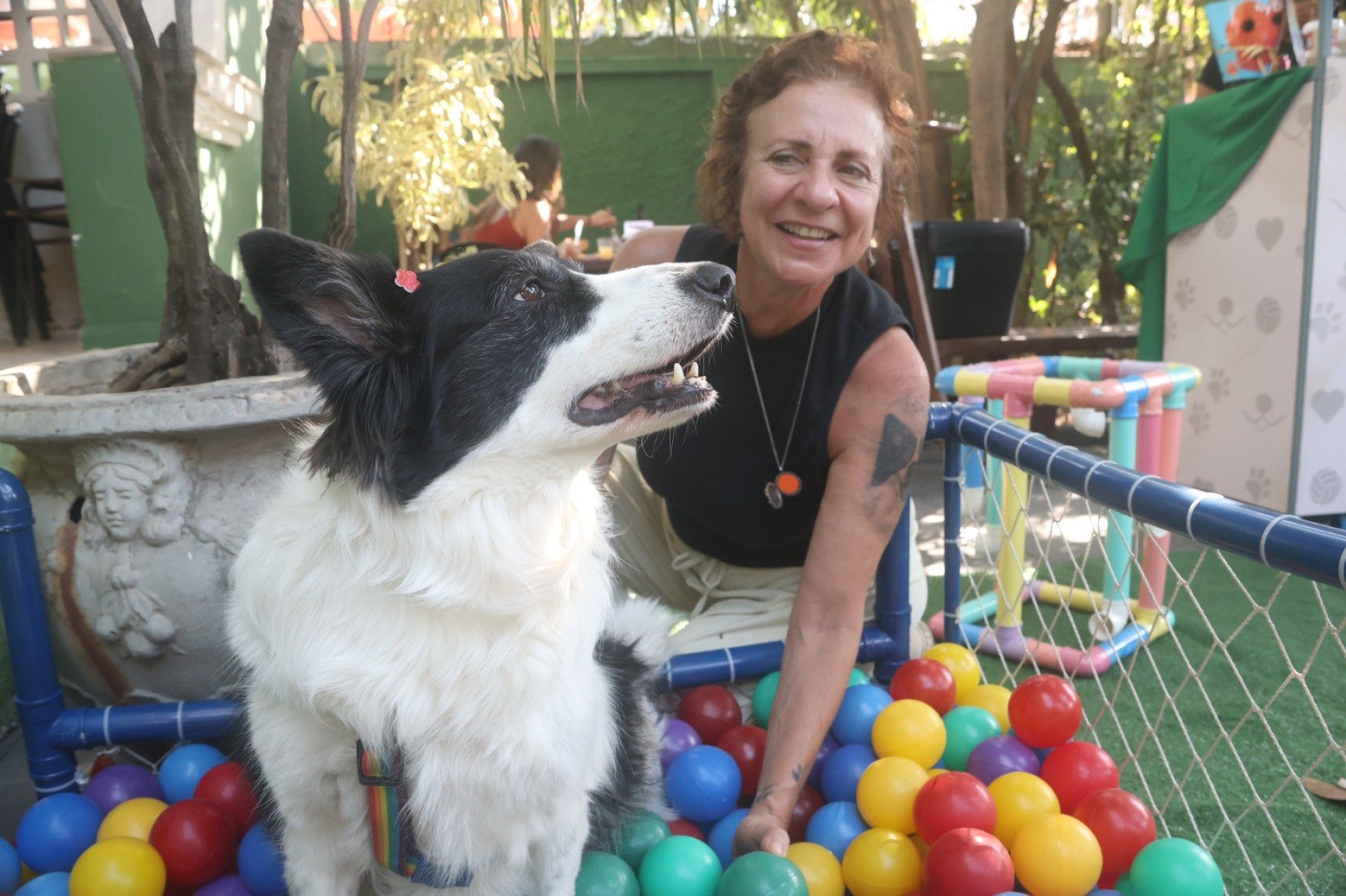 A aposentada Carla Dulcetti acredita que BH carece de estabelecimentos pet-friendly-Marcos Vieira/EM/DA Press