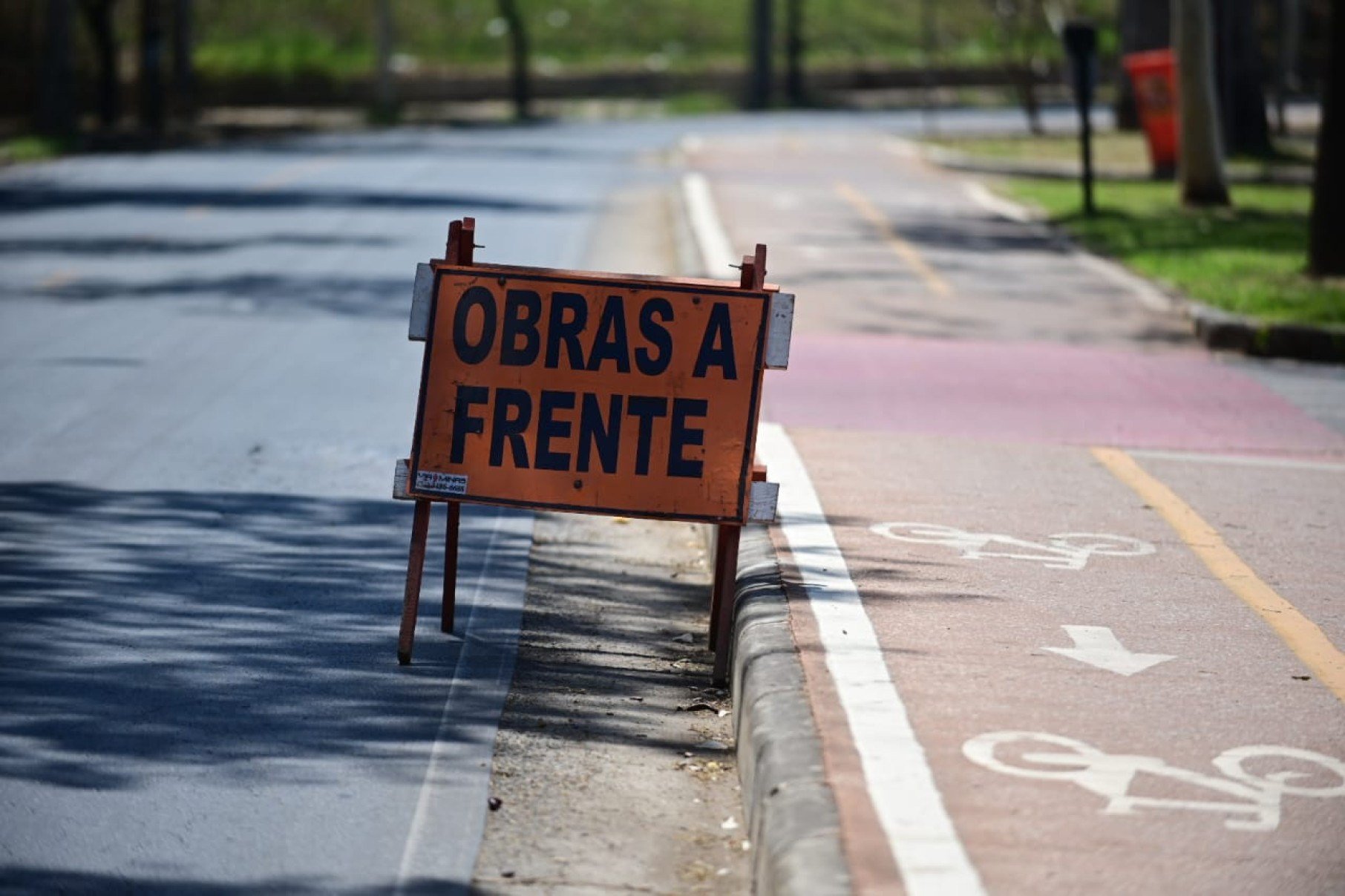 Placa de sinalização -Leandro Couri/EM/D.A.Press