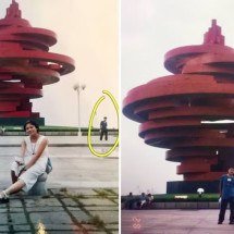 Foto revela encontro de casal anos antes de se conhecerem e se apaixonarem - Foto // Reprodução Redes Sociais