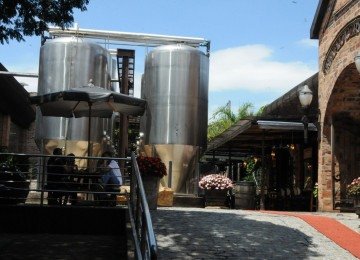 Fábrica da Backer no Bairro Olhos D'Água, em Belo Horizonte: a contaminação que ocorreu na cervejaria anos atrás é diferente da registrada agora, em São Paulo -  (crédito:  Paulo Filgueiras/EM/D.A Press -  11/01/2020)