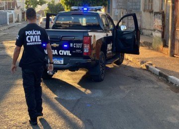 Operação teve início ao raiar do dia na cidade de Passos -  (crédito: PCMG)