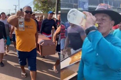 Conheça o 'frete', cortejo fúnebre festivo que celebra a vida em Curuçá (PA)
 -  (crédito: Reprodução// Captura de tela.)