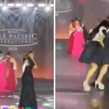 Terremoto interrompe concurso de miss internacional - Reprodução / redes sociais