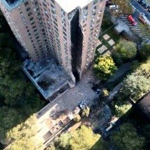 Prédio de 20 andares desaba parcialmente no Bronx, em Nova York - FDNY